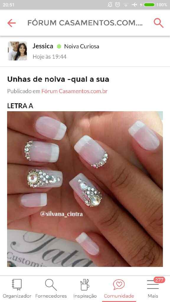 Unhas para o grande dia, eis a questão - 1