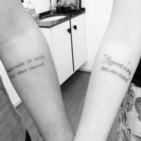  Tatuagem com o amor! 👰🏻🤵🏻❤️ - 1