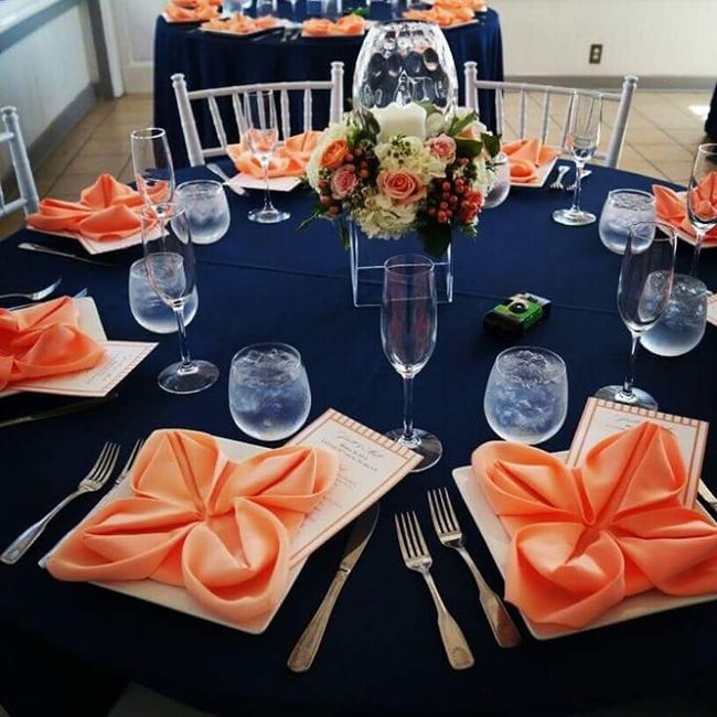 Inspiração - decoração azul e coral - 6