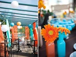Inspiração - decoração azul e coral - 8