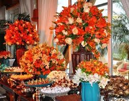 Inspiração - decoração azul e coral - 9
