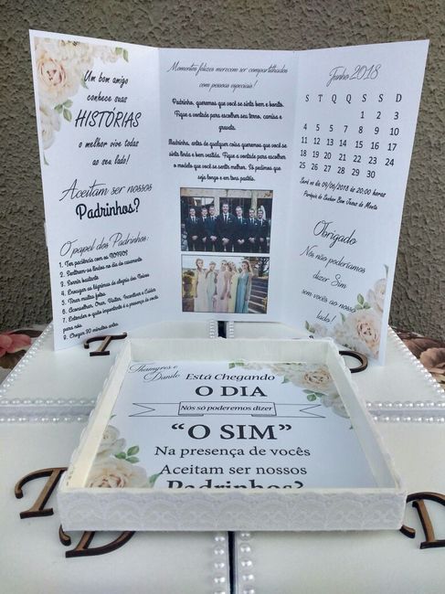 Meu manual de padrinhos e a caixinha 