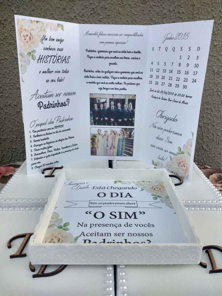 Meu manual de padrinhos e a caixinha 