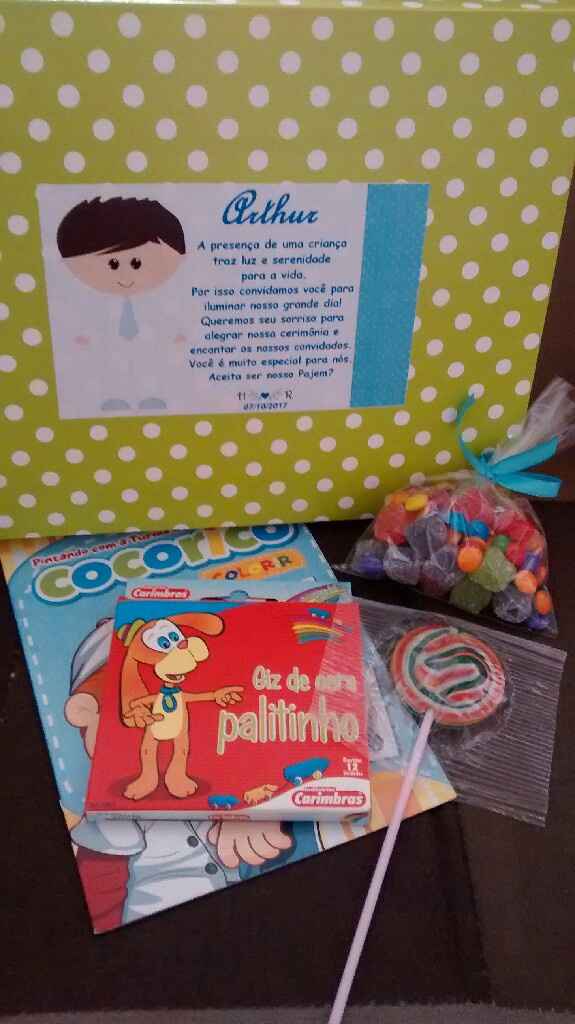 Convite padrinhos ,daminhas e pajens prontos e entregues. - 6