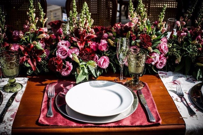 Decoração rosa