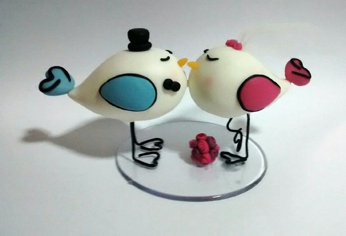 Topo de bolo pombinhos - 1