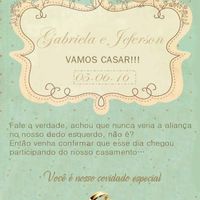 Meu convite de casamento - 1