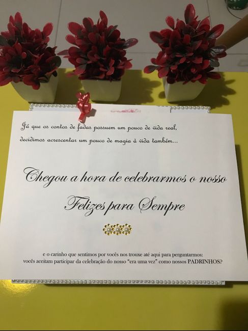 Nosso convite dos padrinhos Diy! Vem ver! - 6