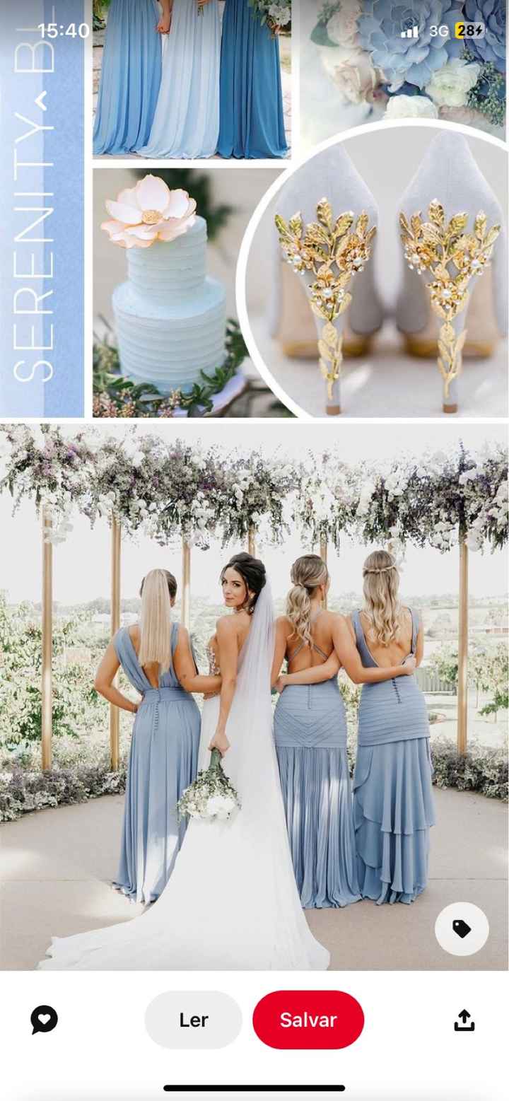 Roupa dos padrinhos! Verde menta ou Azul serenity? - 1