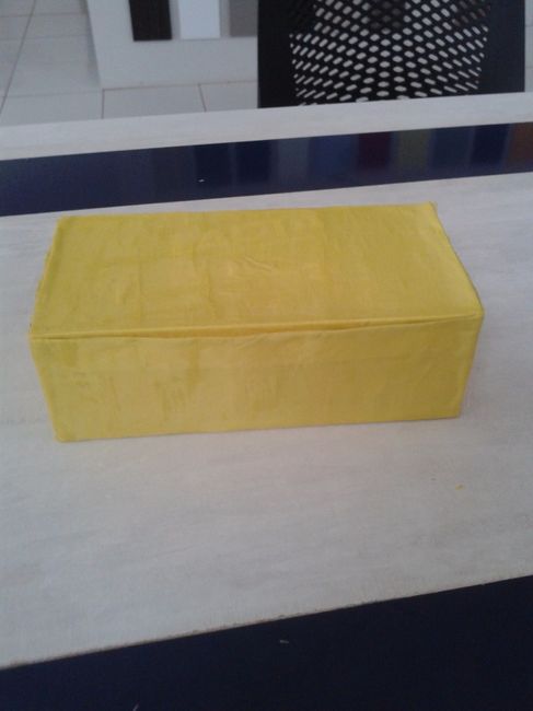 Também foi por dentro e por fora, comprei meio metro e sobrou quase metade