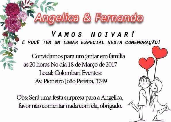 Convite para as pessoas