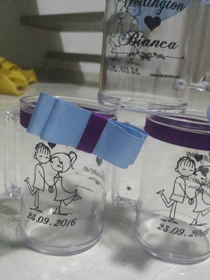 Lacinhos na identidade visual do casamento 