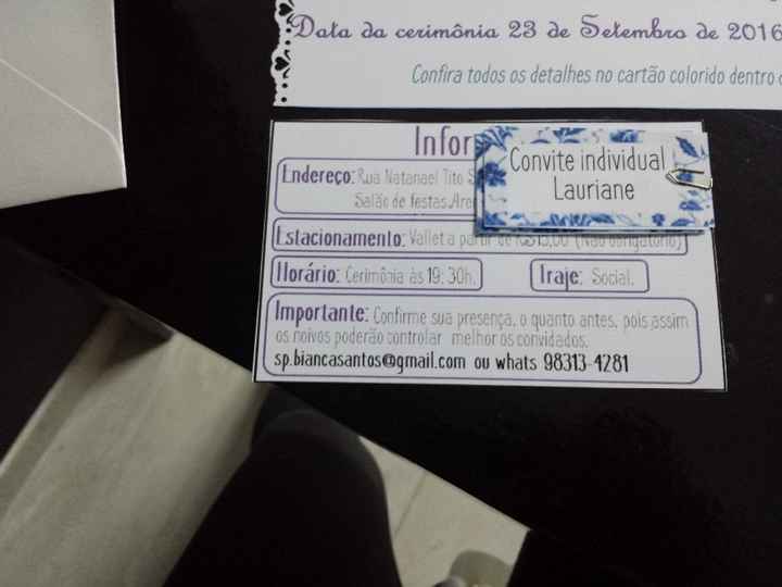 Informações da festa
