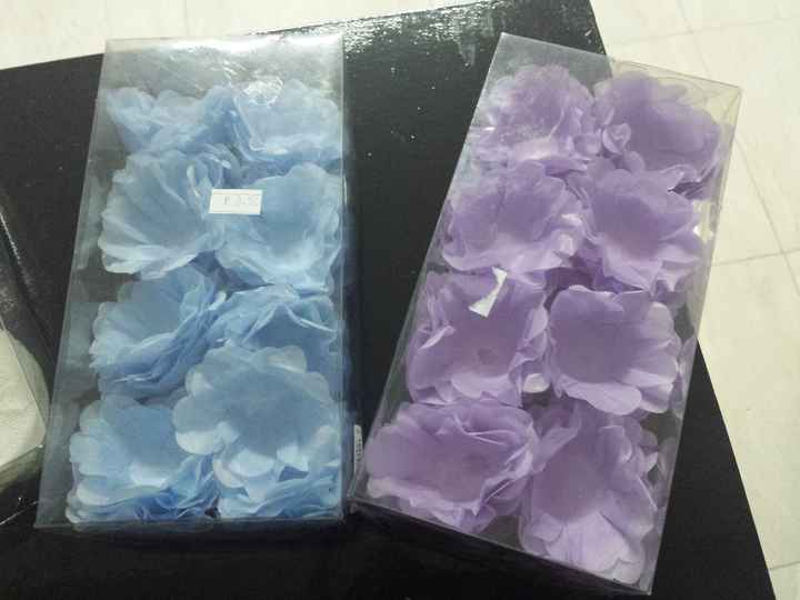 Forminhas azul e roxo