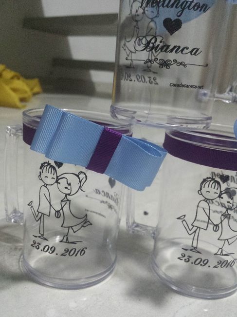 Lacinhos na identidade visual do casamento 