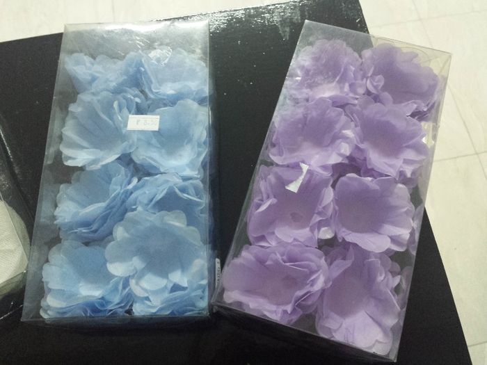 Forminhas azul e roxo