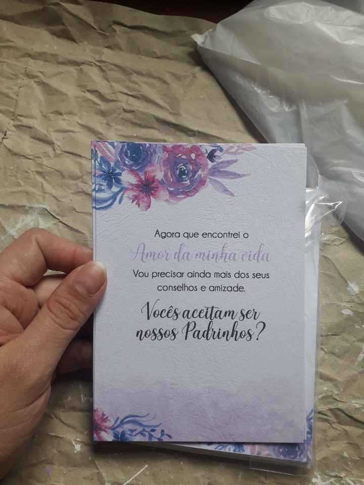 Convite para padrinhos - 1