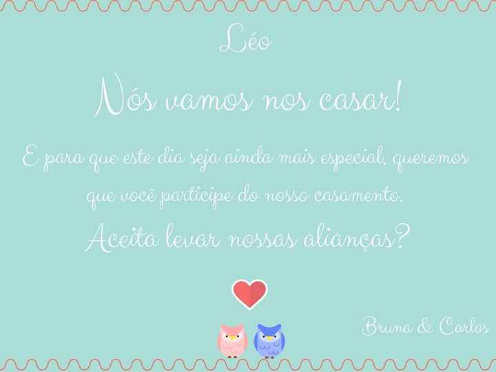 Convite dos noivinhos (vamos ter 2 noivinhos, sem noivinha )