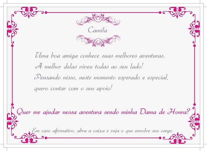 Convite das damas de honra - 4