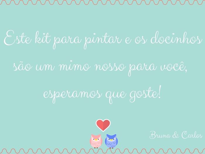 Mimo para os noivinhos