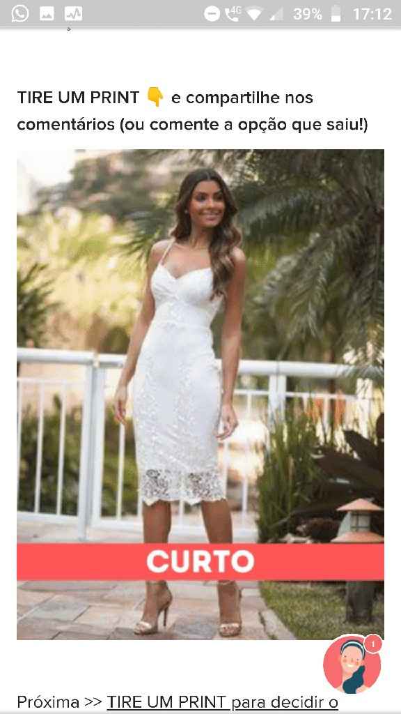 TIRE UM PRINT para decidir o vestido - 1