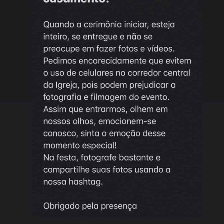 Pequena polêmica: Uso de celular na hora da cerimônia - 1
