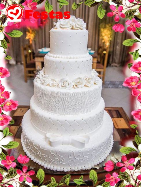 Quantos andares terá seu bolo de casamento? 2