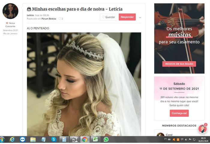 👰 Minhas escolhas para o dia de noiva - Letícia 3