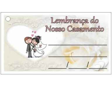 Etiquetas de lembraça do nosso casamento - 1