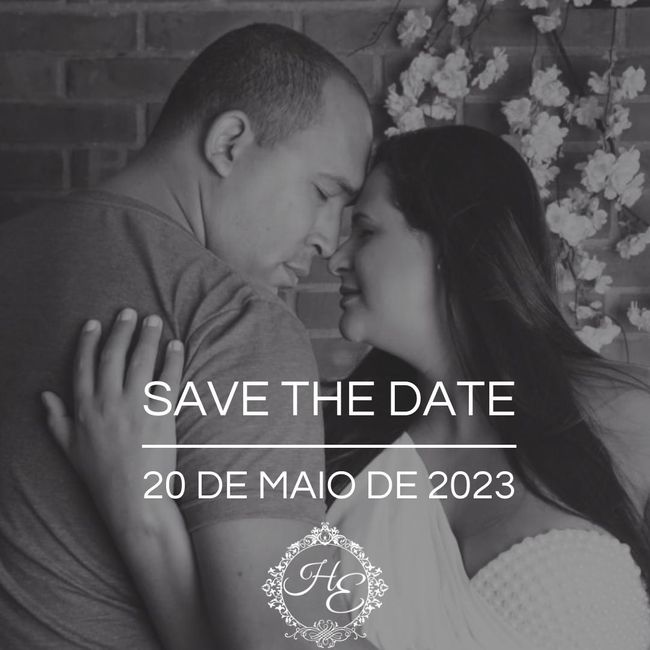 Seu Save The Date para o mundo ver! 2