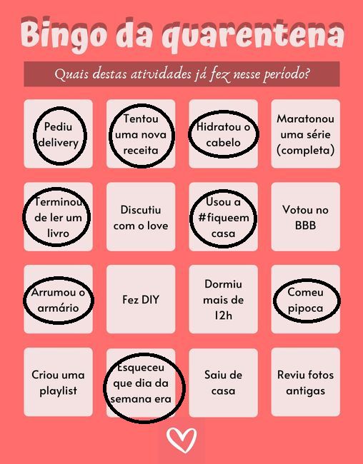 Bingo da quarentena: quem se atreve? #NoivasEmCasa 17