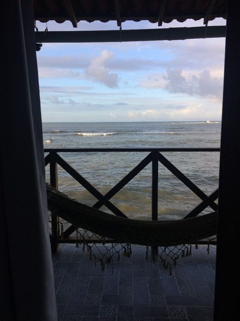 vista do quarto / pousada que escolhemos