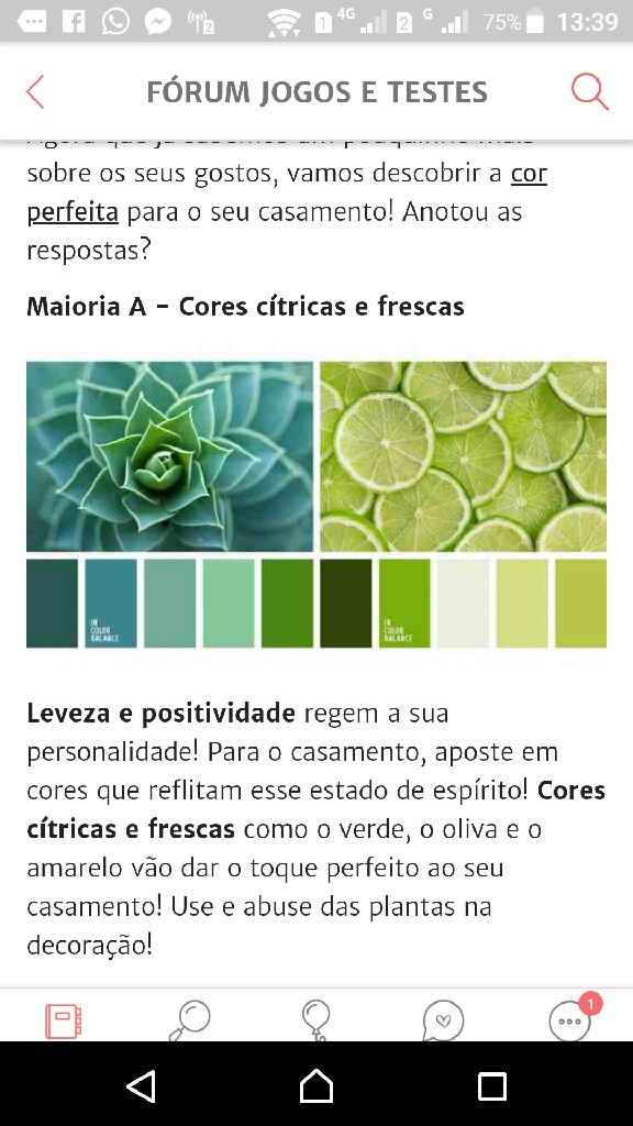 RESULTADO: A cor perfeita para o seu casamento é... - 1