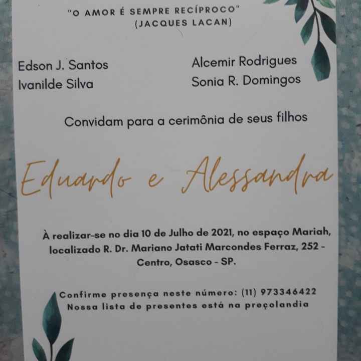 Convites de casamento prontos !! - 1