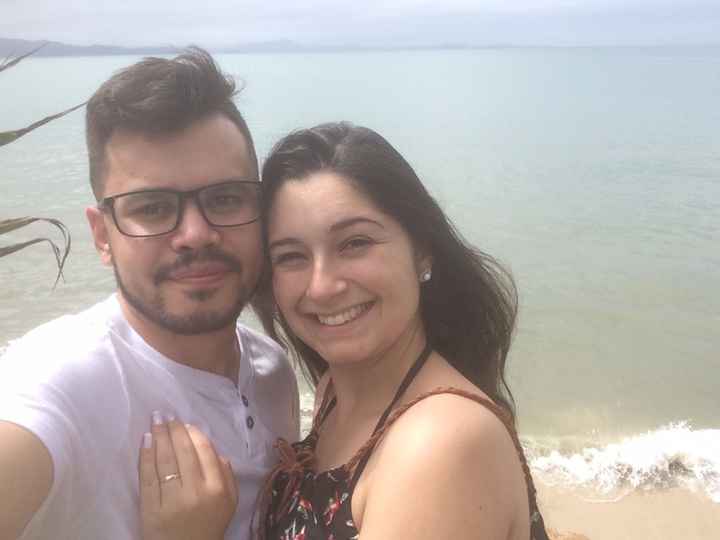 Praia de Canasvieiras quando chegamos.