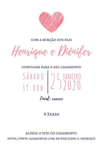 Convite casamento - 1
