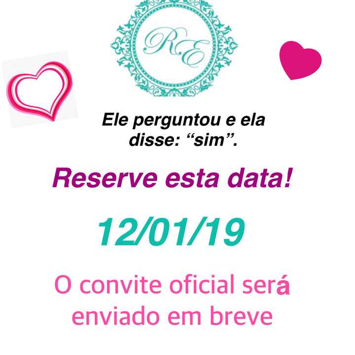Nosso save the date - 1
