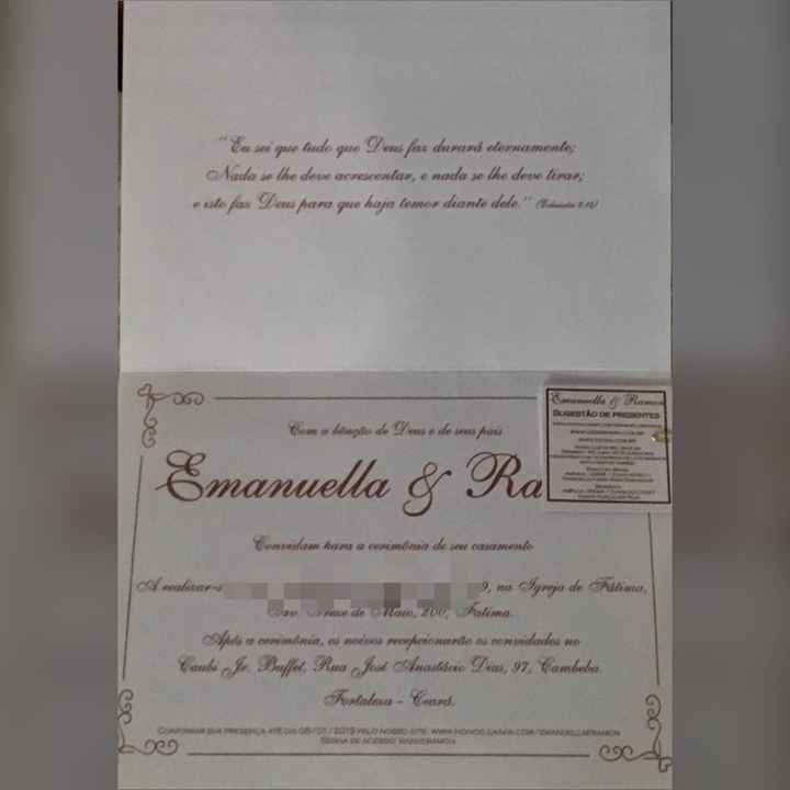 Quando chegam seus convites de casamento 👰🏻 🥰 - 1