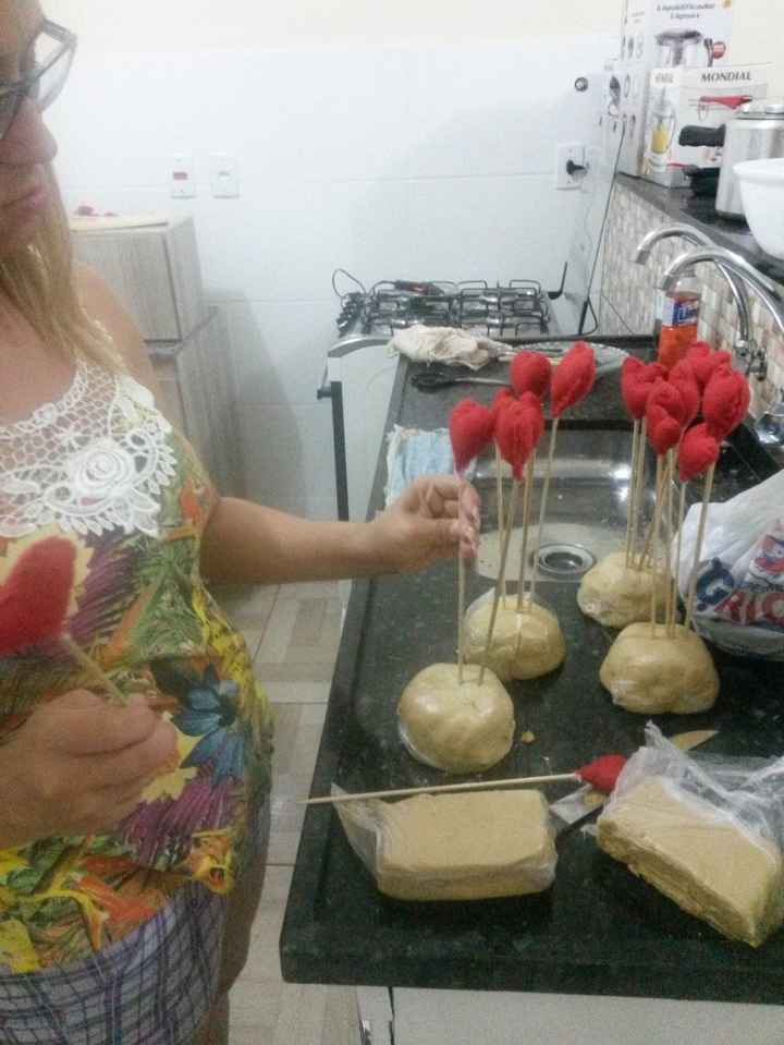 colocando coração 