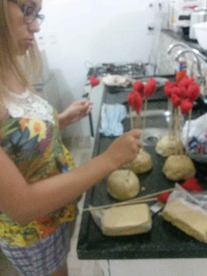 colocando coração 