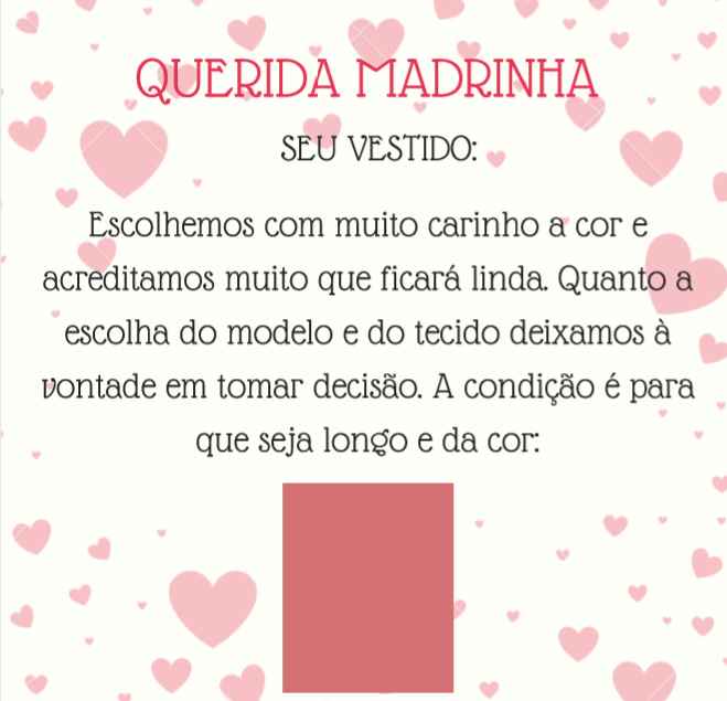 Cor do Vestido da Madrinha