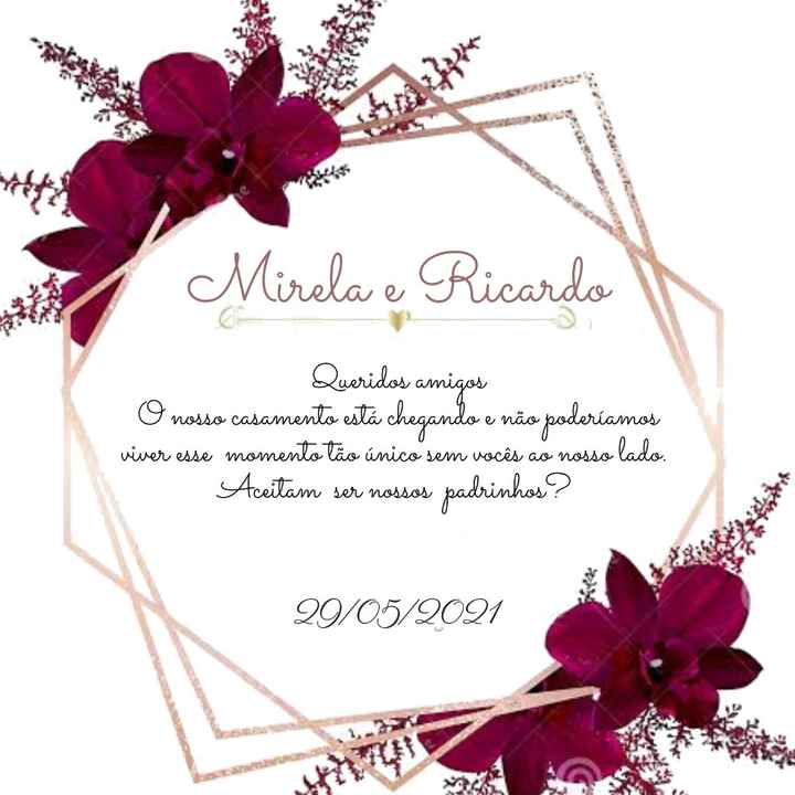 Convite Padrinhos - 1
