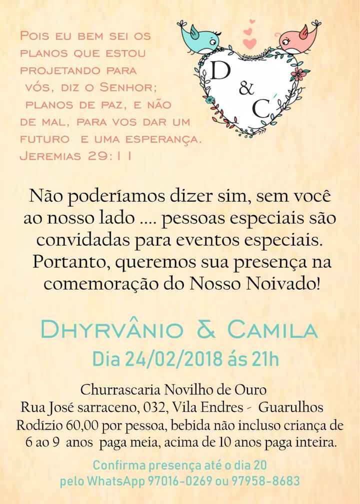  Convite do meu noivado - 1