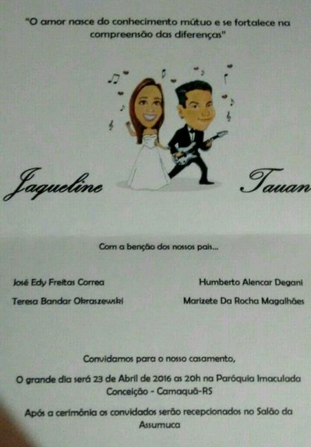 Caricatura dos noivos - como poderei usar minha caricatura? - 1