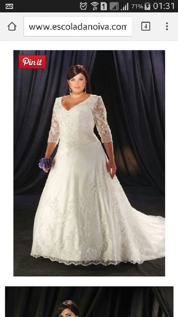 Vestidos de noiva plusize - 1