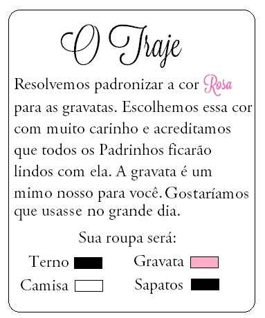 O traje...