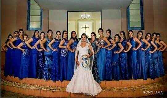 A noivinha que queria as madrinhas de azul!! - 1