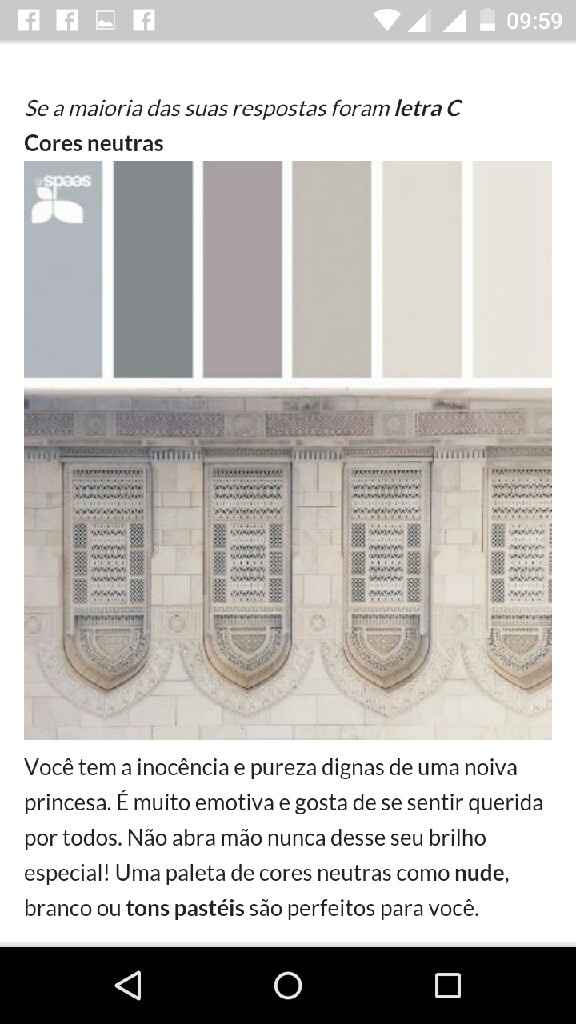 A cor ideal do meu casamento é... - 1