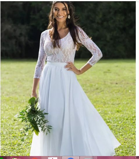 vestido de noiva bem simples