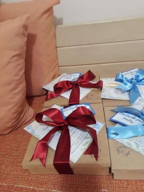 Nossas caixas de padrinhos/damas e mães - diy 3